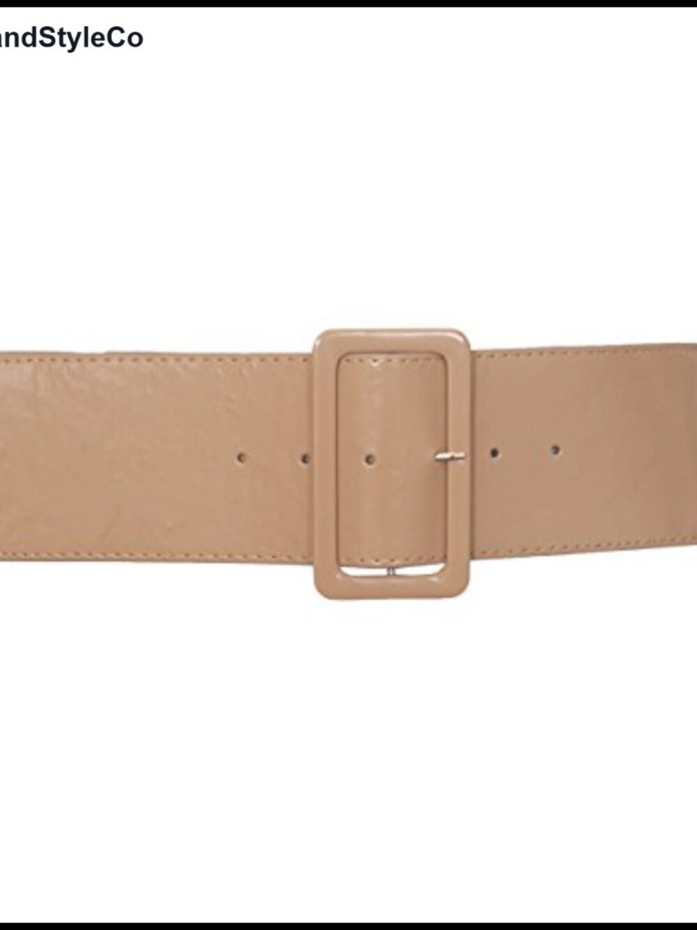 Wide Patent Leather Buckle High Waist Fashion Belt